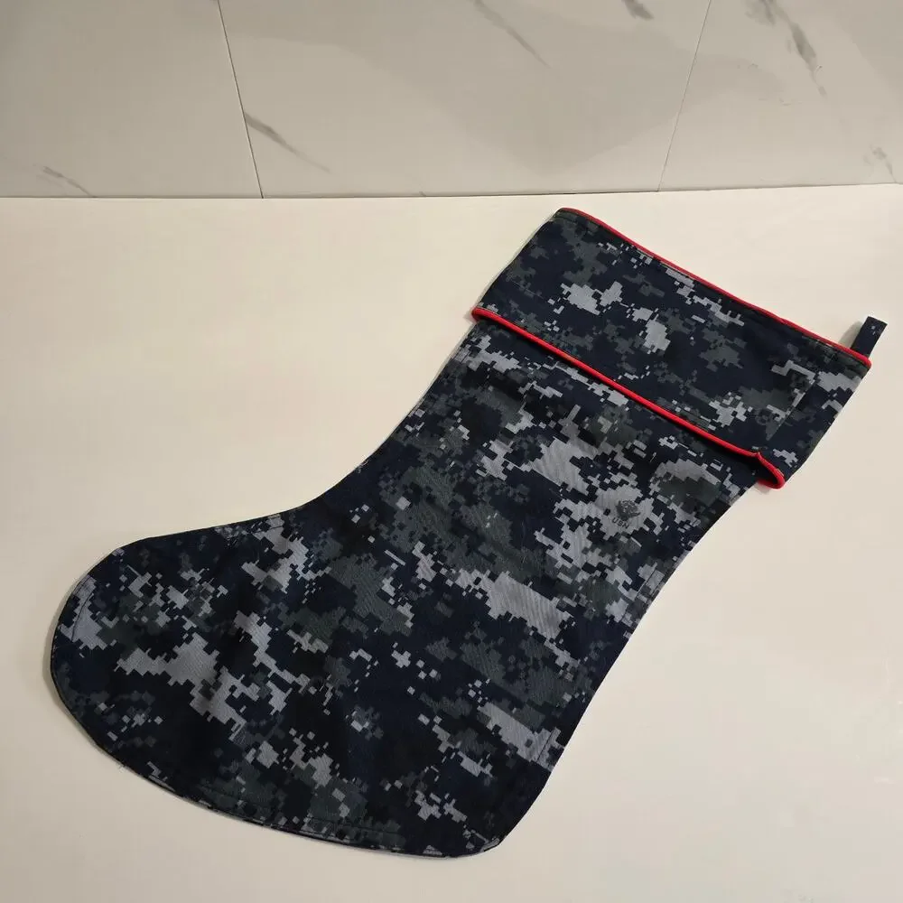 CAMOSOCK U.S. Navy Christmas Stocking Blue Camo Made in the USA Military